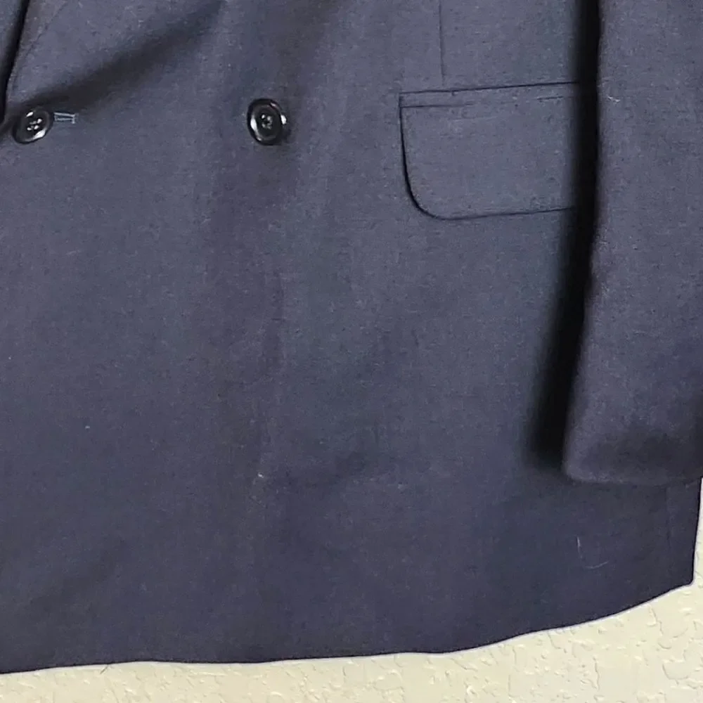 Vintage Missoni Example Men's Wool Double Breasted Blazer Black Siize 44R